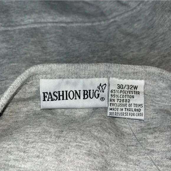 NWT FASHION BUG Patriotic America Flag Sweatshirt Plus 30W 32W Gray Top Shirt - Picture 6 of 9